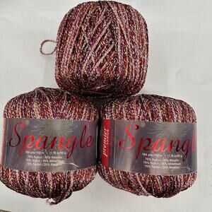 Premier Spangle Yarn - Metallic Glitter - BROWN BLING 2 full 1 partial  Light #3